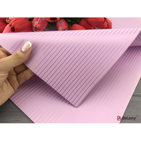 Trasarea Hârtiei „Dungi De Aur” Liliac
