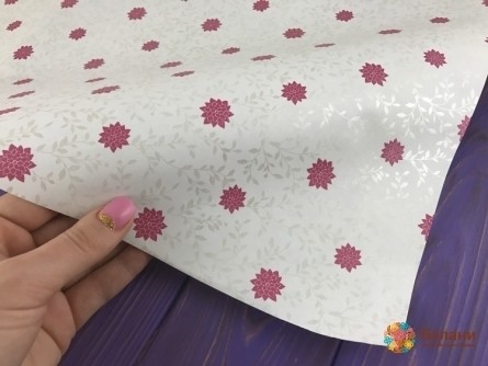 Hârtie De Ambalat "frunze De Argint" (50/70 Cm)