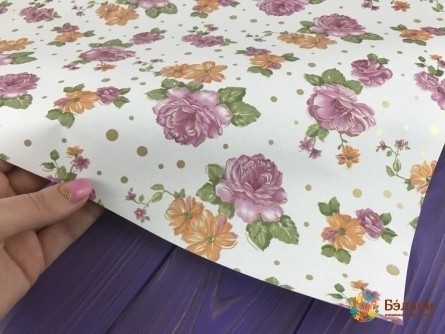 Hârtie De Împachetat Cu Muguri Luxuriante (50/70 Cm)