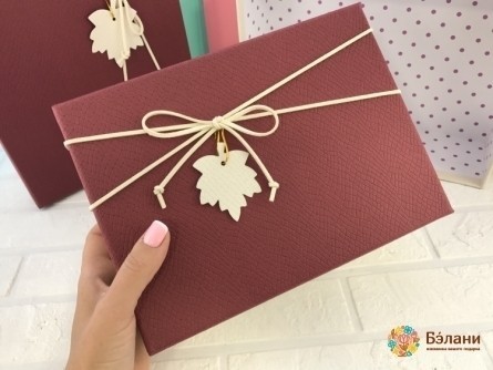 Cutie Cadou "frunză De Arțar" (Bordeaux)