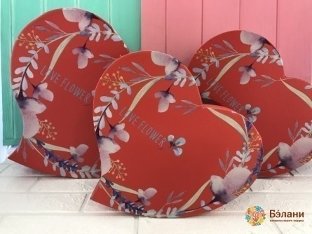 Inimi Mari „Love Flower” (Roșu)