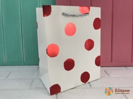 Pachetul „Polka Dots” Oglindă Roșu M