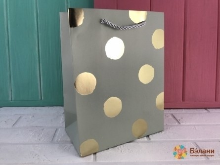 Pachetul "polka Dots" Cu Oglindă M Gri