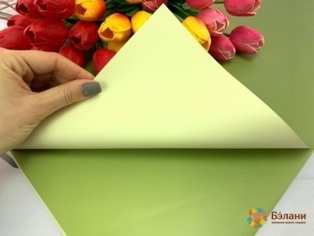 Hârtie De Urmărire Pe Două Fețe Bej-Verde