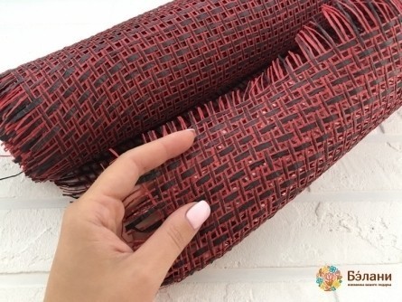 Grila Florala "wide Braid" Rosu-Negru