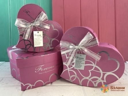 Box Heart Heart „Te Iubesc” Trandafiri.