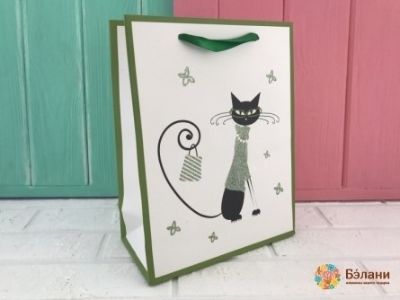 Geantă Cadou "kitty" S Verde