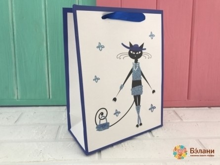 Geantă Cadou "kitty" S Albastru