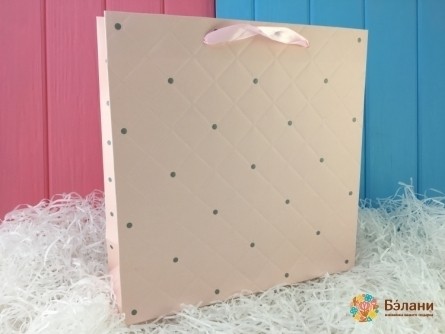 Geantă Cadou "divan" Roz L