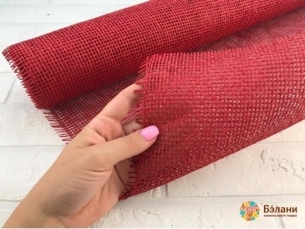 Grid Floral "împletitură" Roșu