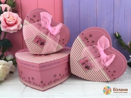 Cutie Inima "panglică Roz"