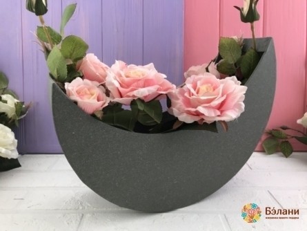 Cutie Pentru Flori "luna Tânără" Gri