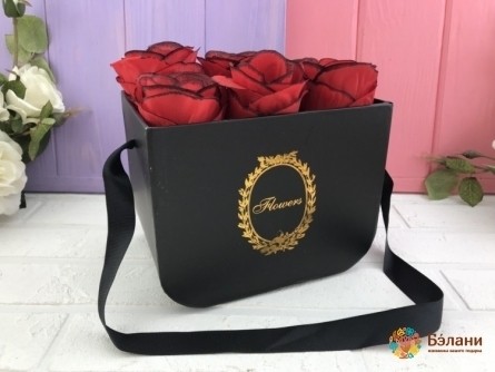 Cutie Cu Flori „Bebeluș” Negru