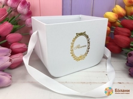 Cutie De Flori Alb "baby"