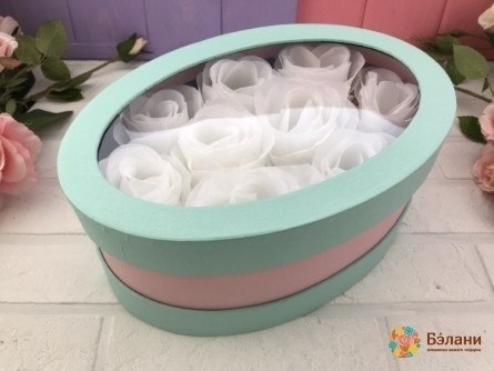 Cutie Ovală „Oglindă Ovală” Mentă