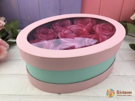 Cutie Ovala "oglinda Oval" Pudră