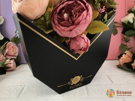 Cutie De Flori „Half Moon” Negru