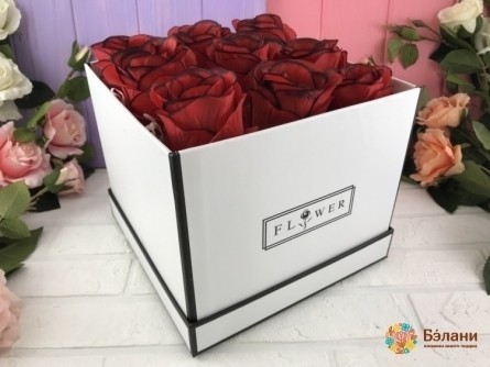 Caseta "floare" Albă