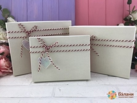 Cutie Cadou „Textura” Alb M