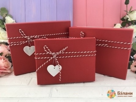 Cutie Cadou „Textura” Roșu M