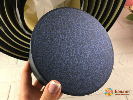 Cutie Rotundă "8 Buc Albastru Închis