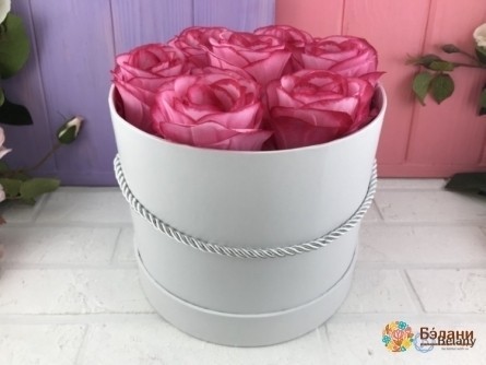 Cutie De Flori Albă „Strălucire” (2 Buc)