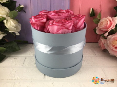 Cutie Cu Flori „Glow” Albastru Pal (2 Buc)