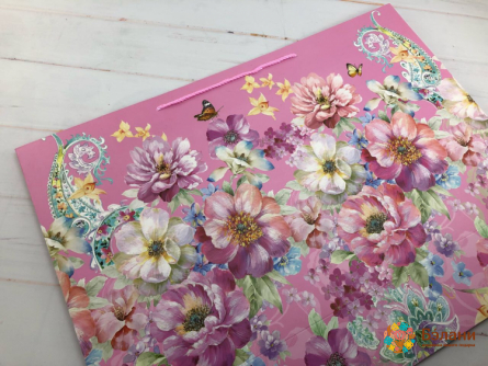 Geantă Cadou „Primăvară” Roz Xl