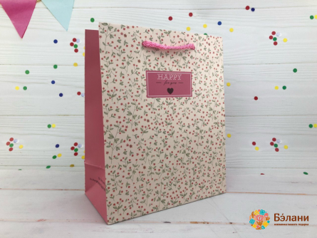 Geantă Cadou "flori De Primăvară" Pulbere M