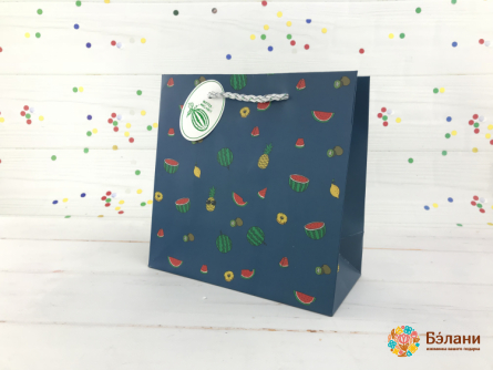 Geantă Cadou "fruity" Albastru S