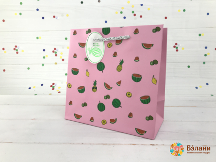 Geantă Cadou "fruity" Roz S