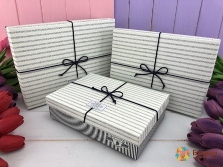 Cutie Cadou „Lace Suede” Negru