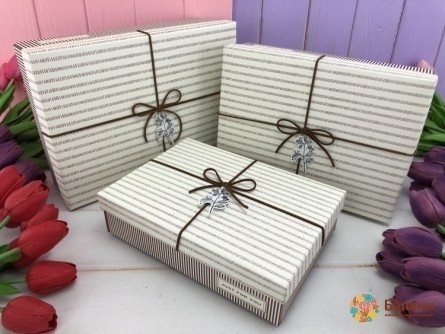 Cutie Cadou „Dantelă Suede” Ciocolată