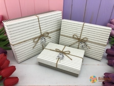 Cutie Cadou "linii" Negru