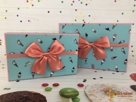 Cutie Cadou „Înghețată” Albastră