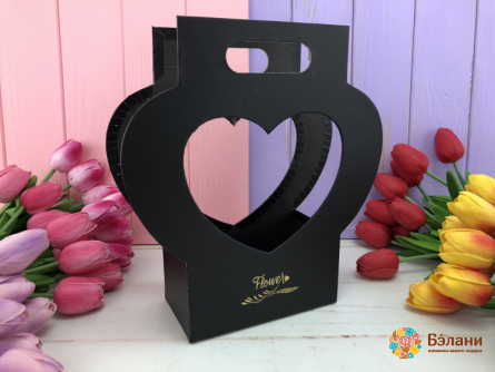 Love Vase Cutie De Flori Negru