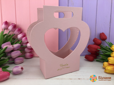 Cutie De Flori Roz Vază Love