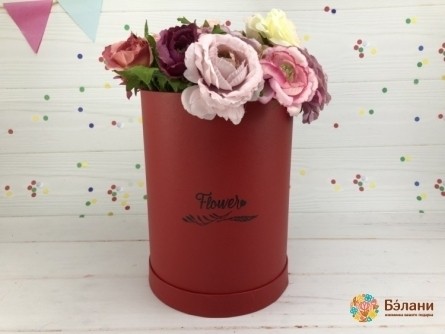 Cutie Cu Flori Roșu „Minimal”