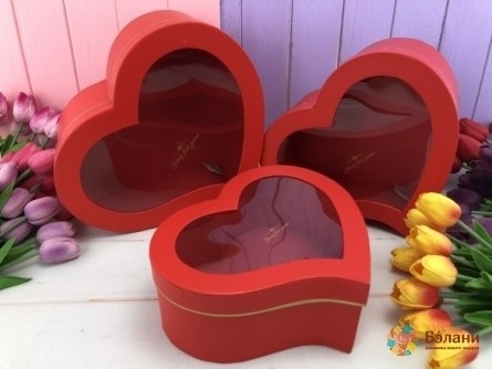 Cutie Roșie În Formă De Inimă "picătură"