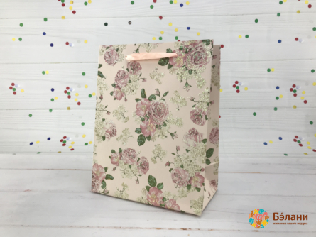 Geantă Cadou "rose Rose" Roz M