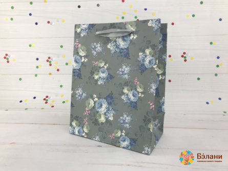 Geantă Cadou "rose Rose" Albastru S