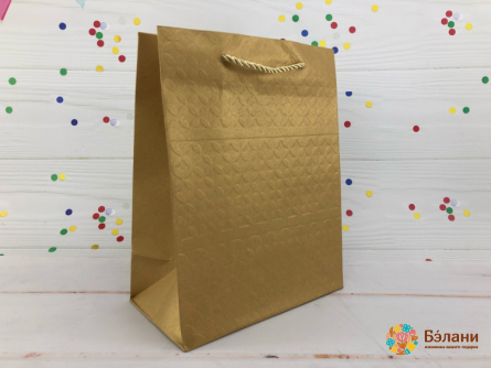 Geantă Cadou Aur "metalic" M