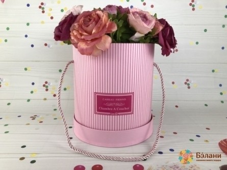 Cutie Cu Flori Rotunde "coucher" Pulbere