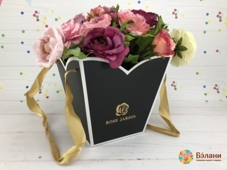 Cutie Cu Flori „Rose Jardin” Negru