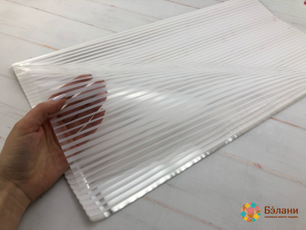 Trasarea Hârtiei „Dungi Transparente” Alb