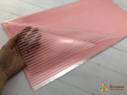 Urmărirea Hârtiei „Dungi Transparente” Roz