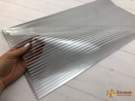 Urmărirea Hârtiei „Dungi Transparente” Argintii