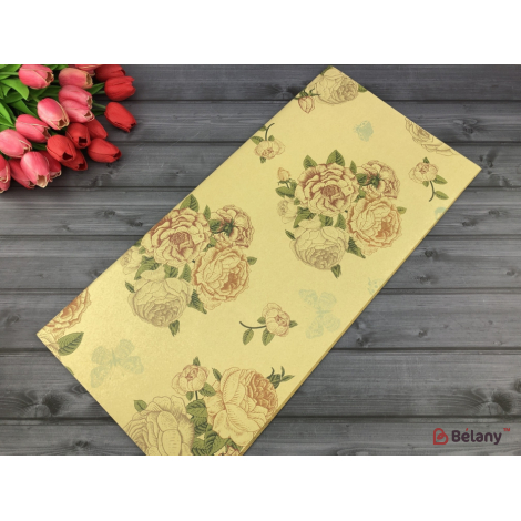 Hârtie Pentru Flori "trandafiri Vintage" Kraft
