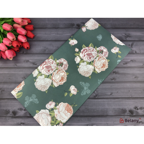 Flori De Hârtie „Trandafiri Vintage” Smarald