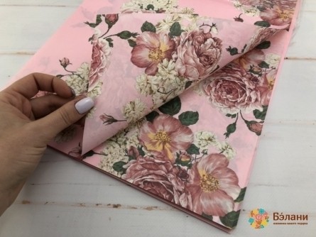 Hârtie De Flori "muguri Luxuriante" Roz